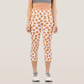 Leggings Capri Motif de tranche Pizza Fun (Recto)