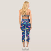 Leggings Capri Motif des années 80 (Verso)