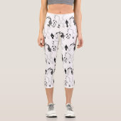 Leggings Capri Motif des boutons de chat (Recto)