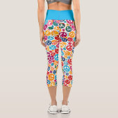 Leggings Capri Motif des signes de paix (Verso)