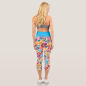 Leggings Capri Motif des signes de paix (Verso)