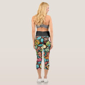 Leggings Capri Motif des signes de paix (Verso)