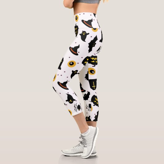 Leggings Capri Motif d'Halloween (Gauche)
