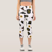 Leggings Capri Motif d'Halloween (Recto)