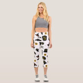 Leggings Capri Motif d'Halloween (Recto)