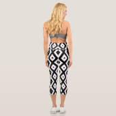 Leggings Capri Motif diamant noir et blanc (Verso)