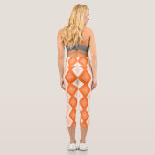 Leggings Capri Motif diamant orange (Verso)