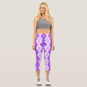 Leggings Capri Motif diamant violet clair (Recto)