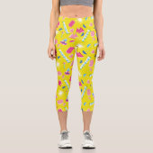Leggings Capri Motif d'icône Neon FRIENDS™ (Recto)