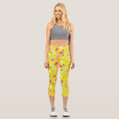 Leggings Capri Motif d'icône Neon FRIENDS™ (Recto)