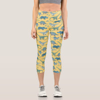 Motif Dinosaur mignon sur Jaune