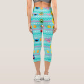 Leggings Capri Motif d'oeufs de Pâques de la rue Sesame (Verso)