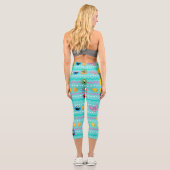 Leggings Capri Motif d'oeufs de Pâques de la rue Sesame (Verso)