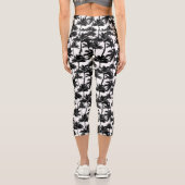 Leggings Capri Motif d'ombre Palm Tree (Verso)