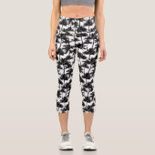 Leggings Capri Motif d'ombre Palm Tree (Recto)
