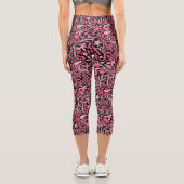 Leggings Capri Motif Doodle en rose.01.w Black BG (Verso)