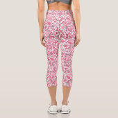 Leggings Capri Motif Doodle en rose.01.w Blanc BG (Verso)