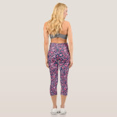 Leggings Capri Motif Doodle en rose.01.w D Bleu BG (Verso)