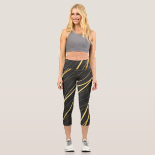 Leggings Capri Motif d'or 1