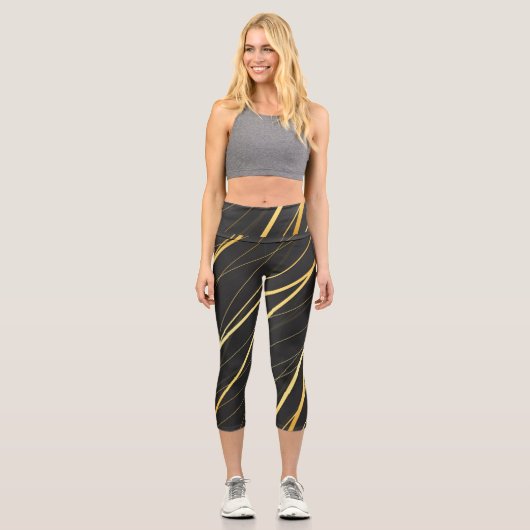 Leggings Capri Motif d'or 1 (Recto)