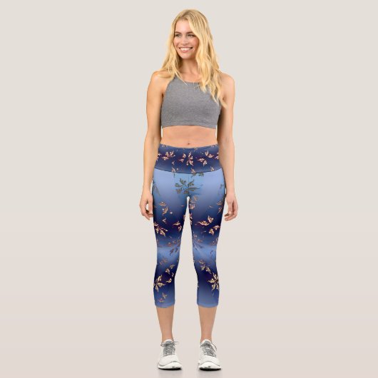Leggings Capri Motif d'or Sun Burst (Recto)