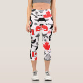 Leggings Capri Motif du Canada (Recto)