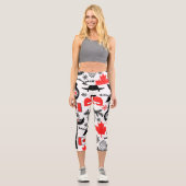 Leggings Capri Motif du Canada (Recto)