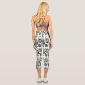 Leggings Capri Motif du désert de Cactus (Verso)
