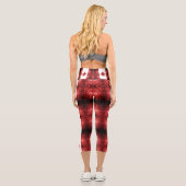 Leggings Capri Motif du drapeau du Canada (Verso)