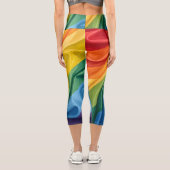 Leggings Capri Motif du mois de la fierté (Verso)