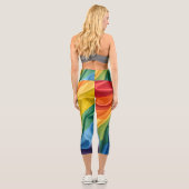 Leggings Capri Motif du mois de la fierté (Verso)