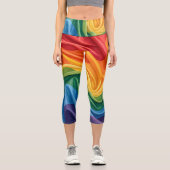 Leggings Capri Motif du mois de la fierté (Recto)