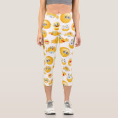 Leggings Capri Motif Emoji (Recto)