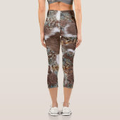 Leggings Capri Motif en cuir Brown Rustique Sud-Ouest (Verso)