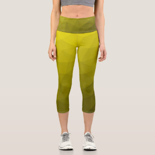 Leggings Capri Motif en maille géométrique à dégradé ombré foncé 