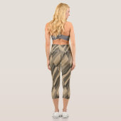 Leggings Capri Motif en marbre Brown complexe (Verso)