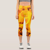 Leggings Capri Motif Feu Et Flames (Recto)