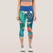 Leggings Capri Motif feuille (Recto)
