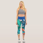 Leggings Capri Motif feuille (Recto)