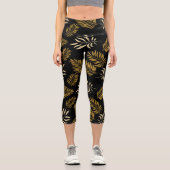 Leggings Capri Motif feuille 16 (Recto)