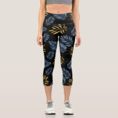 Leggings Capri Motif feuille 17 (Recto)
