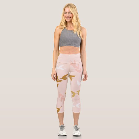 LEGGINGS CAPRI MOTIF FEUILLE 4 (Recto)