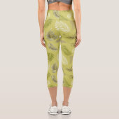 Leggings Capri Motif Feuille tropical 17 (Verso)