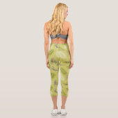 Leggings Capri Motif Feuille tropical 17 (Verso)