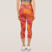 Leggings Capri Motif Feuille tropical 18 (Verso)