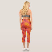 Leggings Capri Motif Feuille tropical 18 (Verso)