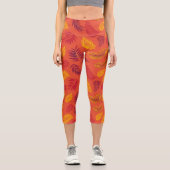Leggings Capri Motif Feuille tropical 18 (Recto)