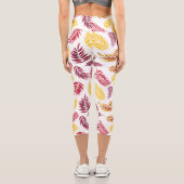Leggings Capri Motif Feuille tropical 20 (Verso)