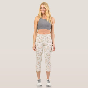 Leggings Capri Motif floral de mariage