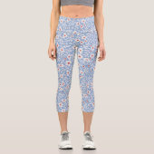 Leggings Capri Motif floral du bois (Recto)